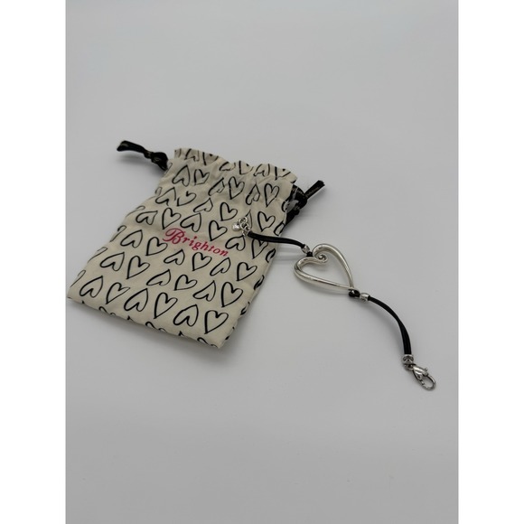 Brighton Always Have An Open Heart Bracelet-Black Cord-Whimsical-Whimsigoth-Boho - Picture 2 of 2